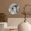 Lakens - Armen - Wijn - Glas Wandcirkel kunststof plaat 5mm dik klein -sfeer1