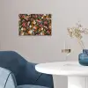 Bloemen - Vlinder - Design - Kunst - Abstract - Schilderij - Oude meesters poster papier klein -sfeer3