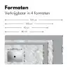 Grijs - Wit - Marmer Muismat XXL klein 681 -sfeer5