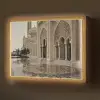 Gouden details - Marmer - Islamitisch Light Box met batterij (Wandlamp) middel -z3d_website