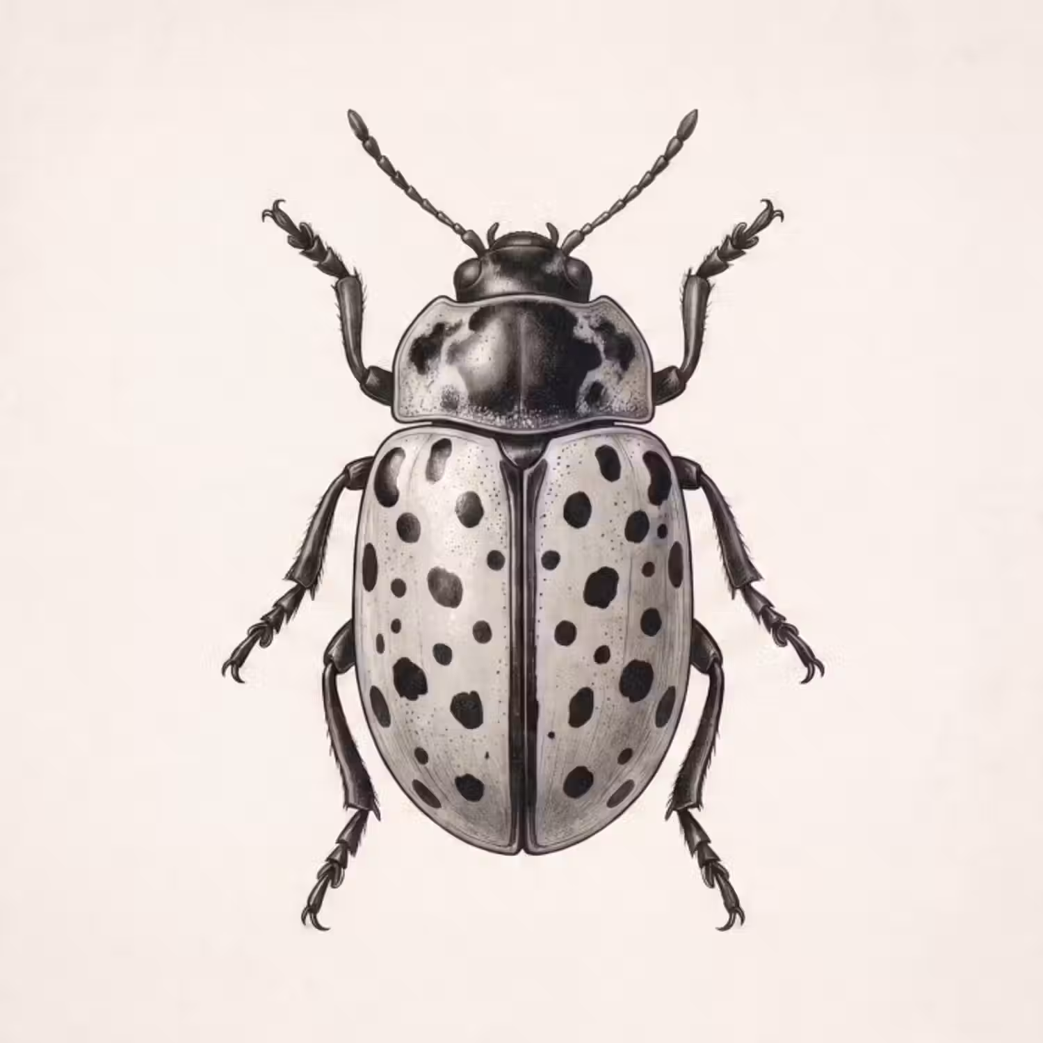 Behang - Kever - Insect - Vintage