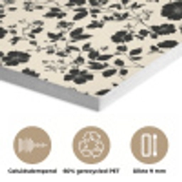 Bloemen - Dessin - Zwart PET vilt klein 837 -closeup_NL