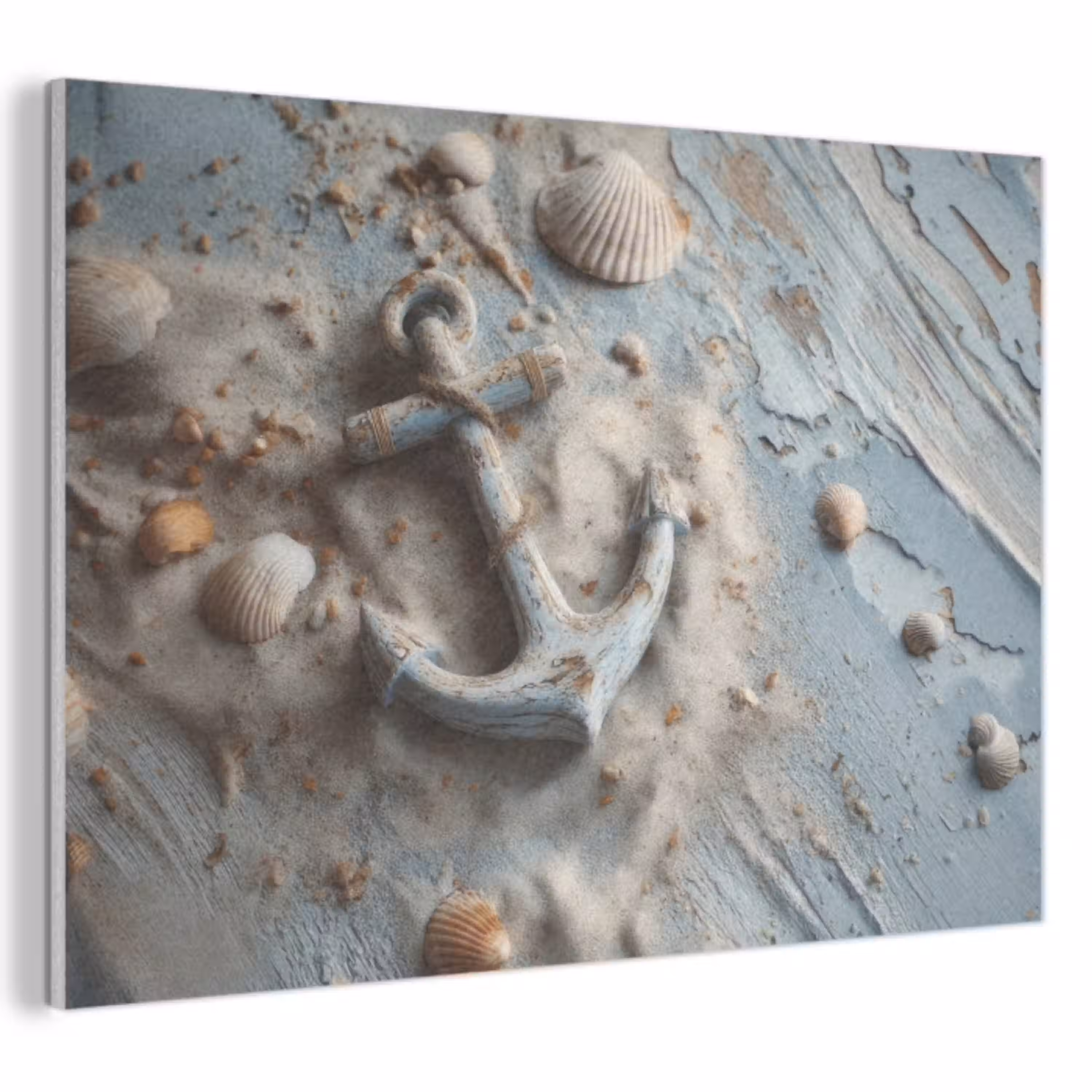 Anker - Hout - Schelpen - Zand PET vilt klein -3d