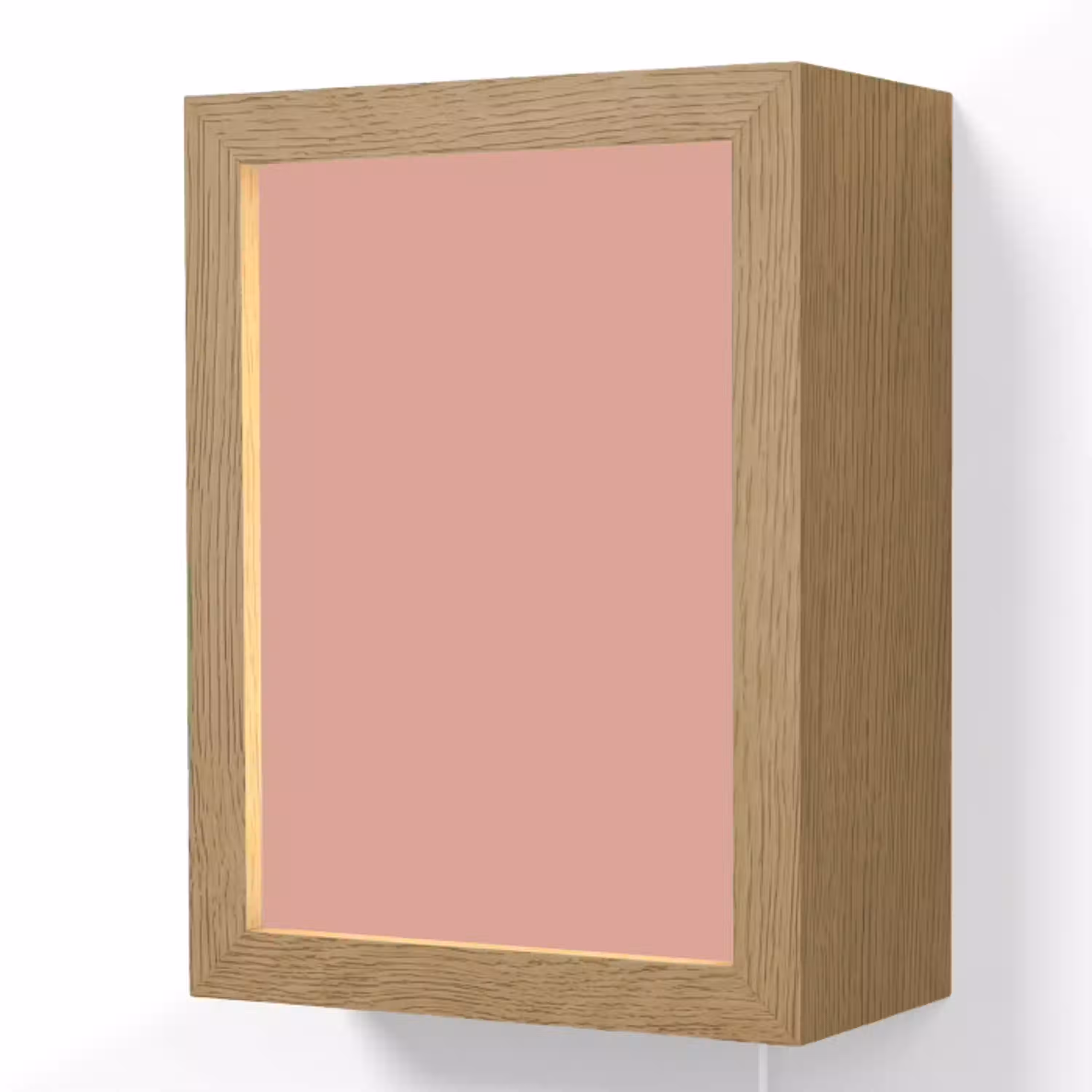 Muted - Salmon - Koraal Light Box met kabel (Wandlamp) klein 929 -3d