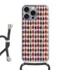 Vintage - Retro - Kleurrijk Hoesje iPhone 16 Pro Max met koord klein 804 -3d