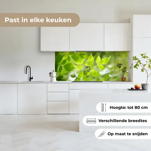 Natuur - Lente - Groen - Bladeren keuken achterwand 2 middel -sfeer4_NL