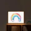 Regenboog - Kinderen - Meisje Light Box met batterij (Wandlamp kind) middel -sfeer1_kind
