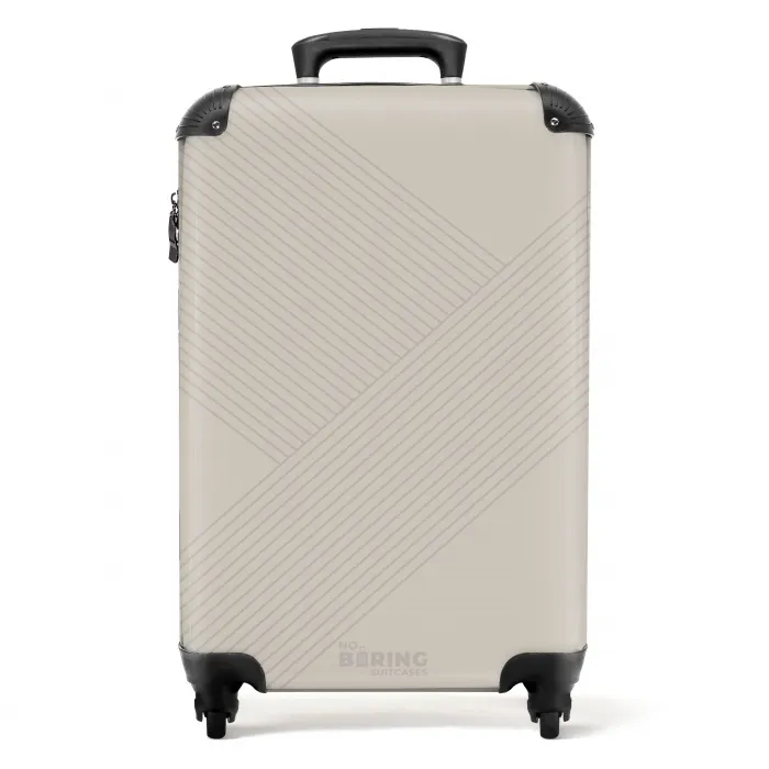 Minimal - Kruisende lijnen op NBS - Handbagage koffer - Unisex middel -productfoto_recht