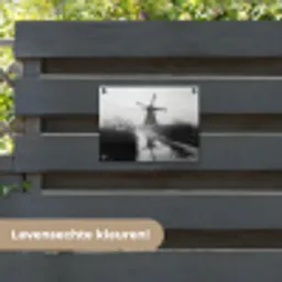 Molen - Weerspiegeling - Landschap - Water tuinposter los doek klein -sfeer3