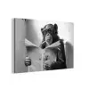 Chimpansee - Aap - Krant - WC - Humor aluminium wit klein -3d