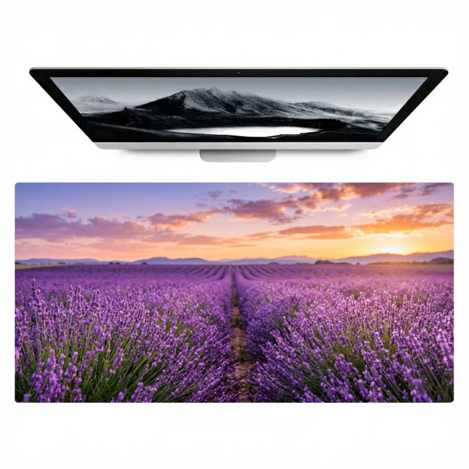 Lavendel - Veld - Natuur - Paars Muismat XXL klein -zzz3d
