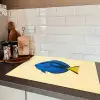 Blauw - Dory - Vis - Staartvin Inductie beschermer vinyl 3mm klein -sfeer3