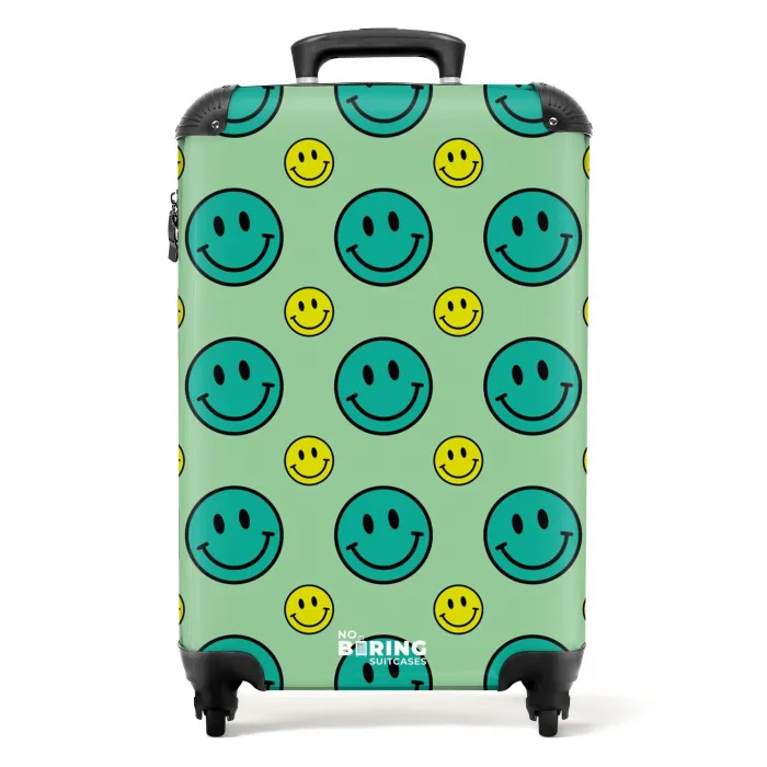 All smiles groen NBS - Handbagage koffer - Unisex middel -productfoto_recht