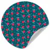 Blauwgroen - Appels - Vruchten Wandcirkel behangsticker klein 186 -3d