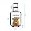 Halbe Hooglander Kinderkoffer - Zwart klein -productfoto_formaten