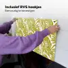 Palmblad - Patroon - Groen Inductie beschemer met haakjes klein 777 -ky-ophangen-nl
