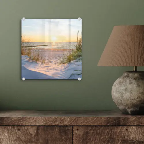 Strand - Zon - Duin - Gras - Zand - Horizon plexiglas 5mm klein -sfeer3