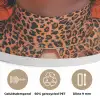 Vrouw - Kleurrijk - Dierenprint - Bloemen Akoestische PET Vilt - Rond klein -closeup_NL