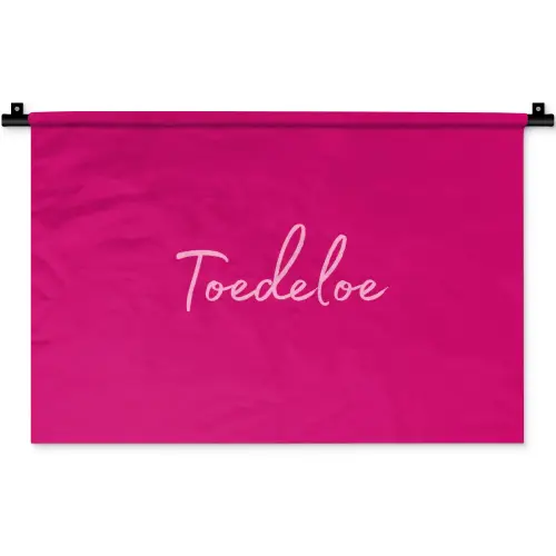 Toedeloe - Roze Wandkleed katoen klein -zz3d