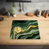 Gouden Storm op Groen Marmer Inductie beschermer vinyl 3mm middel -sfeer5