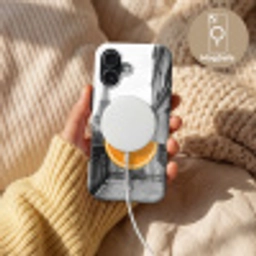 Sinaasappel - Eiffeltoren - Vrouw Toughcase MagSafe Apple iPhone 17 klein -USP_MagsafeV