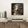 Schaap - Kokskleding - Neon - Quote plexiglas 5mm klein -sfeer1