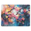 Bloemen - Tak - Artistiek - Roze muismat rubber klein -3d