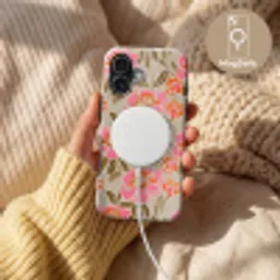 Pioenrozen - Patroon - Roze Toughcase MagSafe Apple iPhone 17 klein 1017 -USP_MagsafeV