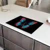 Vlinder - Kleuren - Dier - Zwart Inductie beschermer vinyl 3mm klein -sfeer8