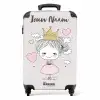 Kleine prinses met hartjes NBS - Handbagage koffer - Kinderen Unisex middel -productfoto_recht