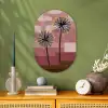 Illustratie - Bloemen - Vlakken - Abstract Wandcirkel Ovaal Forex klein -sfeer2