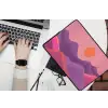Zon - Heuvels - Paars - Abstract laptophoes neopreen klein -bureau