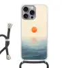 Zon - Oranje - Zee Hoesje iPhone 16 Pro Max met koord klein -3d