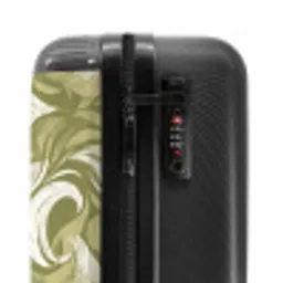 Abstract - Textuur - Groen NBS - Handbagage koffer - Volwassenen Unisex middel -slot