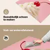 Kers - Slagroom - Roze Inductie beschemer met haakjes klein -ky-schoon-nl