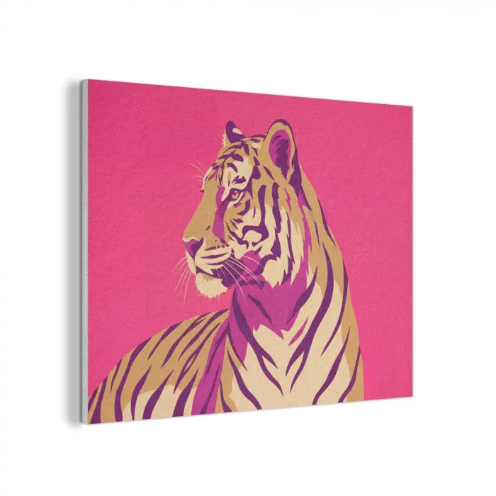 Tijger - Modern - Neon PET vilt klein -3d
