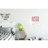 Retro - Bad - Roze Wandcirkel aluminium klein -kinderkamer