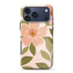 Grafisch - Bloemen - Roze Toughcase MagSafe Apple iPhone 17 Pro Max klein -3d