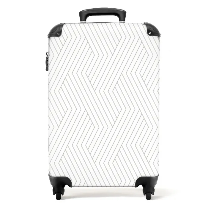 Grafisch - Patroon - Modern NBS - Handbagage koffer - Kinderen Unisex middel 644 -productfoto_recht