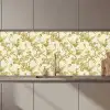 Kraanvogels - Kersenbloesem - Goud keuken achterwand 2 middel 871 zz_3dshopping