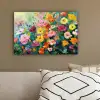 Bloemen explosie - Heldere kleuren - Vrolijk canvas 2cm klein -sfeer3