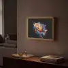 Graffiti - Sport - Vissen - Vis - Hengel Light Box met batterij (Wandlamp) middel -sfeer1