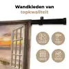 Doorkijk - Strand - Duinen - Natuur - Landschap Wandkleed katoen klein -sfeer2