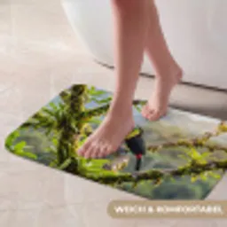 Toekan - Jungle - Natuur - Kleurrijk Badmat klein -USP_ZachtDE