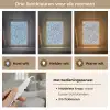Abstract - Blauw - Bladeren Light Box met kabel (Tafellamp) klein -USP_lichtkleurNL