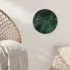 Monstera -  Inductie beschermer - Bladeren - Tropical - Afdekplaat voor kookplaat Wandcirkel kunststof plaat 5mm dik klein -sfeer5