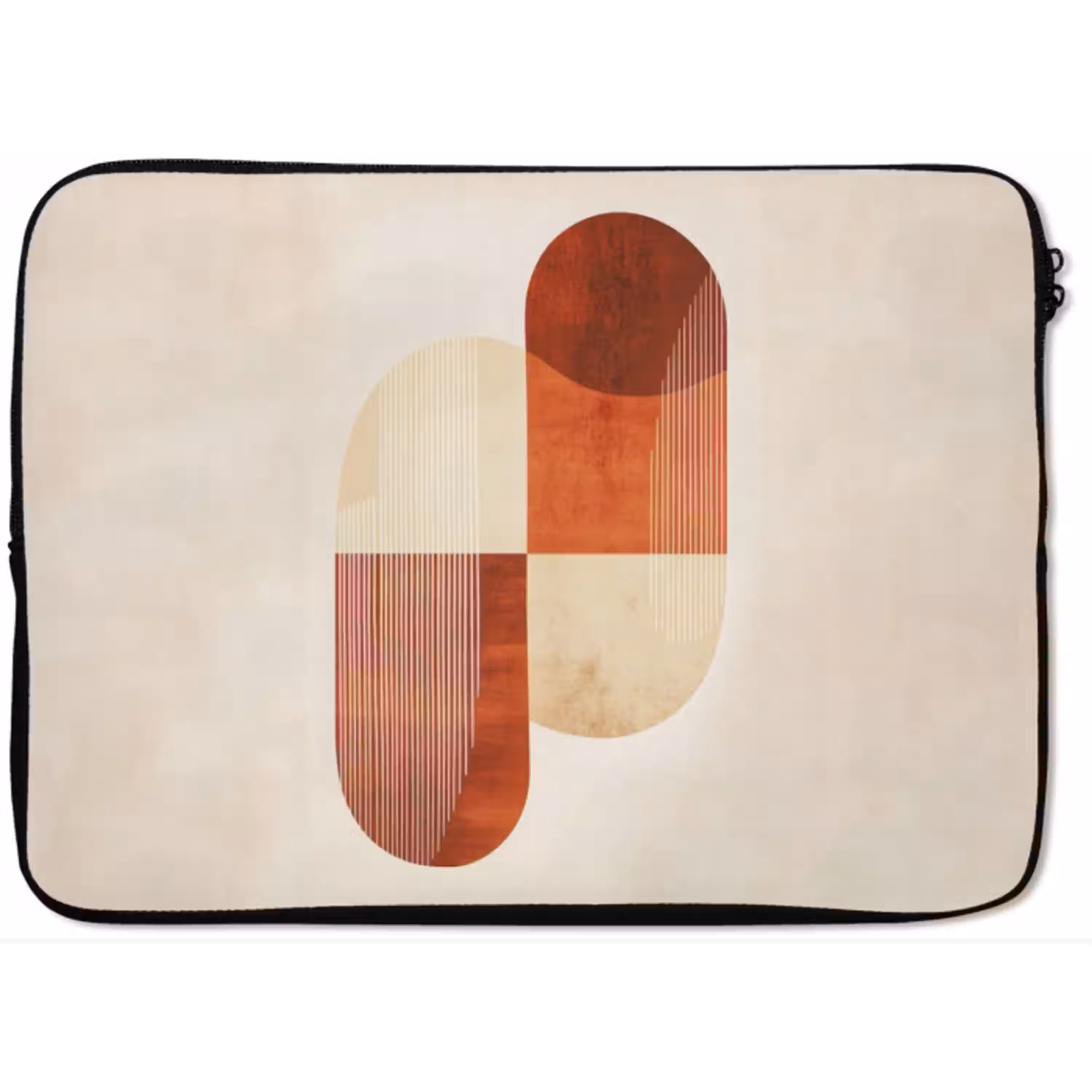 Bogen - Beige - Vormen laptophoes neopreen klein -zkaufland3dotto