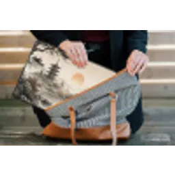 Azië - Landschap - Kleurrijk laptophoes neopreen klein -tas