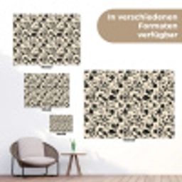 Bloemen - Dessin - Zwart tuinposter los doek klein 239 -Xsfeer9_DE