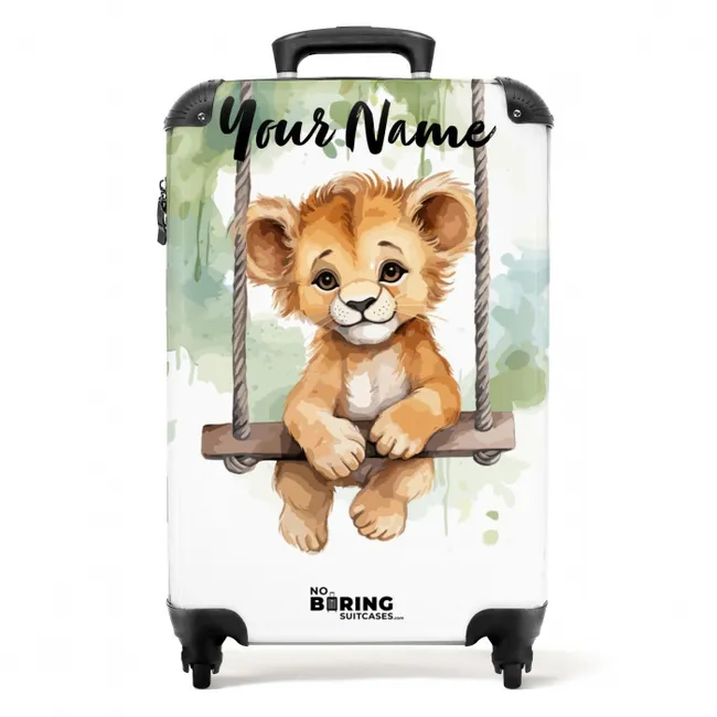 Lucas leeuw NBS - Handbagage koffer - Kinderen Unisex middel -productfoto_recht